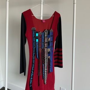 Save the queen wool cocktail dress